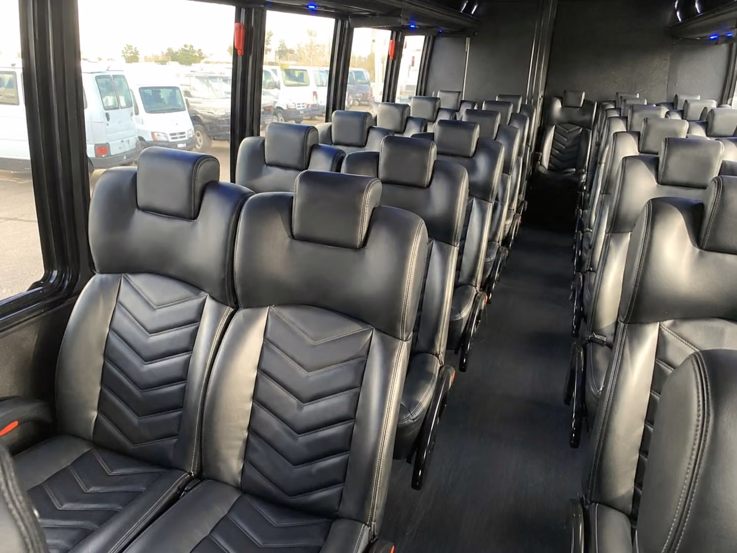 18 passenger minibus interior