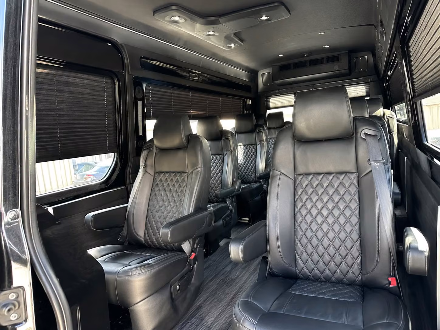 sprinter van with driver inside